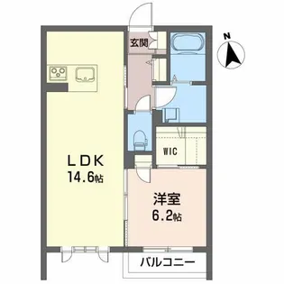 プランドール・アイII【1階】の間取り