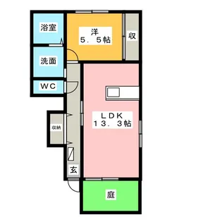 サザンクロス【2階】の間取り