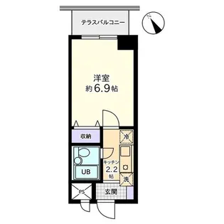 信開ドムス松川【6階】の間取り