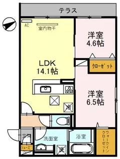 Belle Ville 高城【1階】の間取り