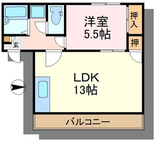 セントクレア【1階】の間取り
