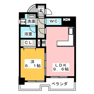 コンフォール名駅【4階】の間取り