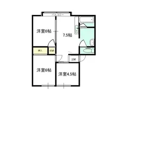 サンビレッジ四十万(S)【2階】の間取り