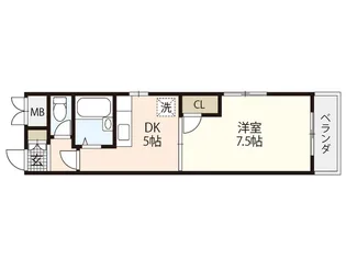第3木本ビル【2階】の間取り