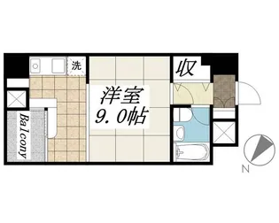 メゾン・ド・ヴィレ東神田【4階】の間取り