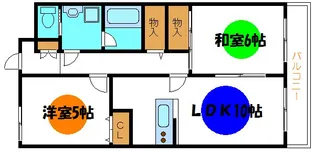 バルーム【2階】の間取り