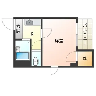 ノールプレール新町【2階】の間取り