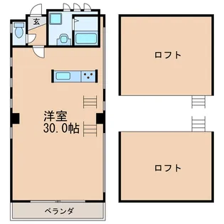 fメゾン代官町【5階】の間取り