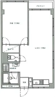 第2福井ビル【4階】の間取り