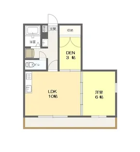 ゴールドレジデンスヒルトップ【2階】の間取り