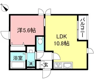 FERIO笹塚【2階】の間取り