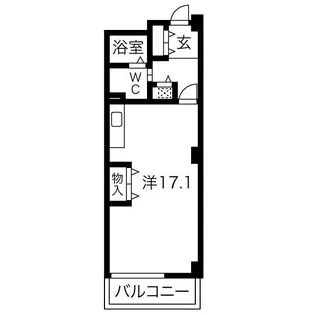 アクティ目黒駅前1号棟【3階】の間取り