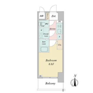 エスリードレジデンス大阪本町【6階】の間取り