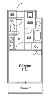 JMFResidence町田【4階】の間取り