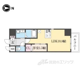 ONLYONE布施【7階】の間取り