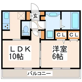 ル・プルニエII【1階】の間取り