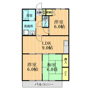 クロスディアI【3階】の間取り
