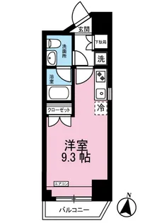 台町レジデンス【5階】の間取り