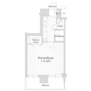 レジュールアッシュ梅田EAST【11階】の間取り