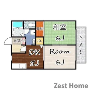 サニーハイツ塚口本町【2階】の間取り