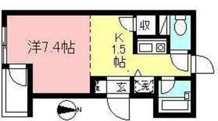 ドエル若林【1階】の間取り