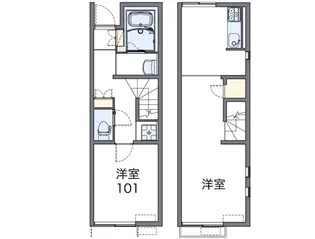レオネクスト石橋【1階】の間取り