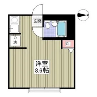 砧コーポ【1階】の間取り