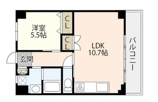 アドバンスM【2階】の間取り