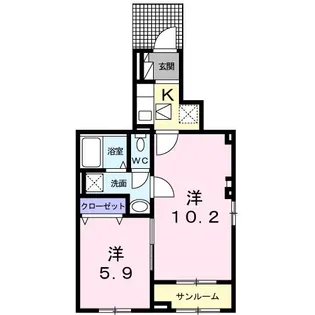 カレントII【1階】の間取り