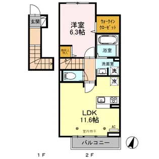グランテラス3【2階】の間取り