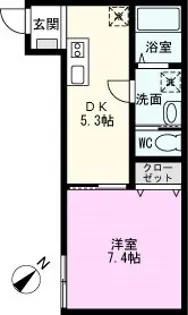 コミカ豊春【1階】の間取り