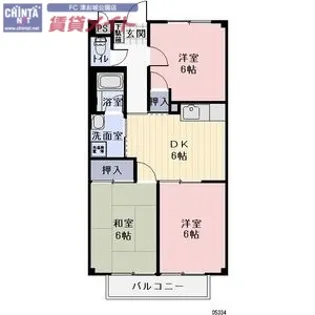 Surplus 阿漕 B【1階】の間取り