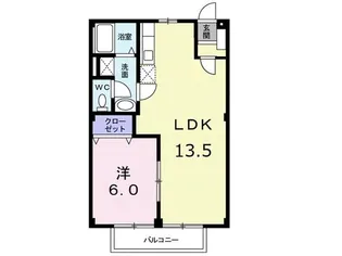 パークシティ坂入【2階】の間取り