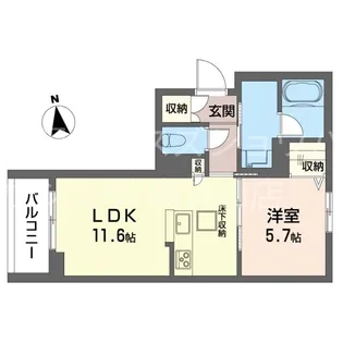 メゾングランデ【1階】の間取り