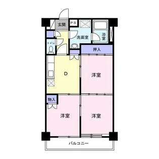 エスペランサ第5十日市場【3階】の間取り