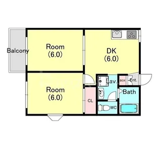 パークサイドハウスB棟【1階】の間取り