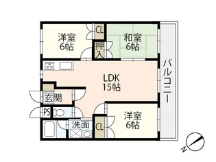 グローバルハイツ【1階】の間取り