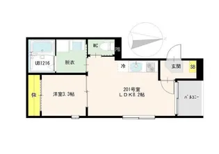 パサージュ・ソラ小岩【2階】の間取り