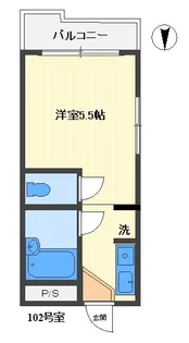 サンハイツ中町【1階】の間取り