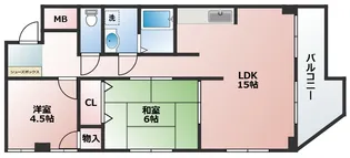 アクティ西明石【3階】の間取り