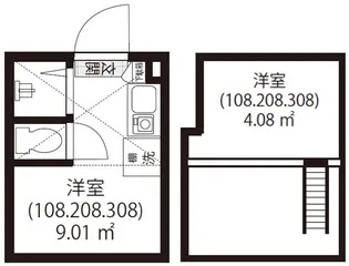 GURANA OKUBO(ガルナーオオクボ)【1階】の間取り