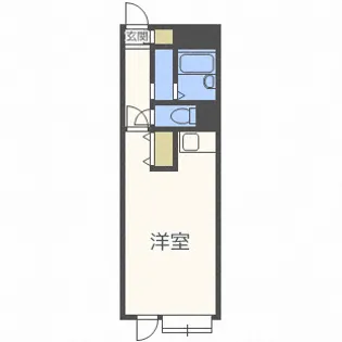 T’sCOURT北22条【4階】の間取り