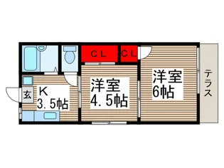 ホーリーハイツ【1階】の間取り