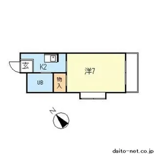 メゾンタカ【2階】の間取り