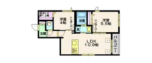 クラージュ【3階】の間取り