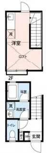 Two stories【2階】の間取り