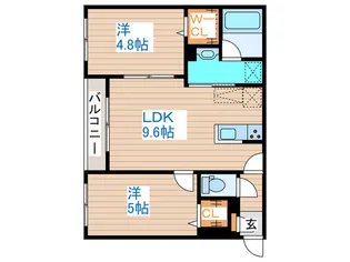 フェンネル【2階】の間取り