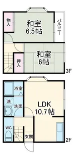 マルシェ中田の間取り