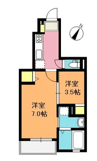 カトレアハウスI【1階】の間取り