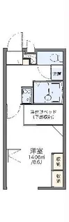 レオパレスパテオII【2階】の間取り